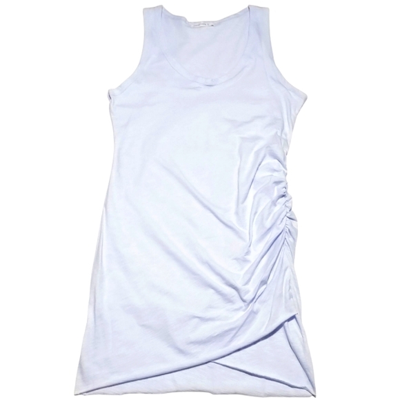 *NEW* WOMEN'S (SIZE M) WASABI+MINT RUCHED SLEEVELESS KNEE-LENGTH DRESS - Picture 1 of 3